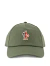 Moncler Logo-appliqué Cap In Grün