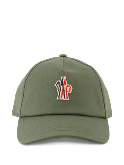 Moncler Logo-appliqué Cap In Grün