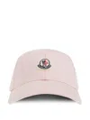Moncler Logo-appliqué Cap In Pink
