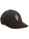 Moncler Grenoble Cappello Da Baseball In Gabardine In Schwarz