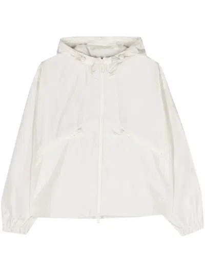 Moncler Chic Satin Finish Tech Canvas Jacket In 034