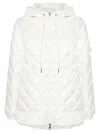 Moncler Diamond Quilted Down Hooded Jacket In Brown