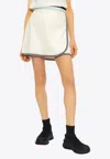 Moncler Logo Appliqué Mini Tennis Skirt In White