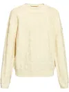 Moncler Logo-appliqué Monogram Jumper In Neutrals