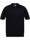 Moncler Logo-appliqué Polo Shirt In Blue