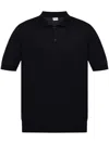 Moncler Logo-appliqué Polo Shirt In Blue