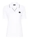 Moncler Pacth Polo In White