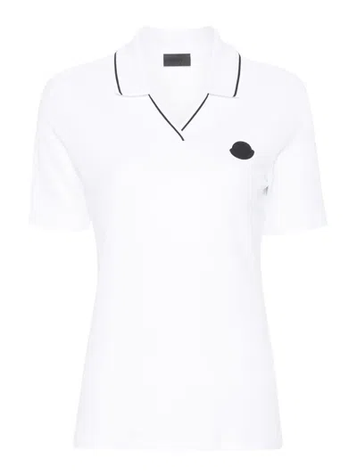 MONCLER LOGO-APPLIQUE POLO SHIRT