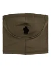 Moncler Logo-appliqué Scarf In Green