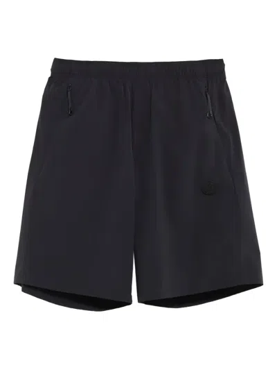 Moncler Logo-appliqué Shorts In Black
