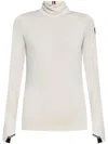 Moncler Polartec Jersey Turtleneck Base Layer In Neutrals