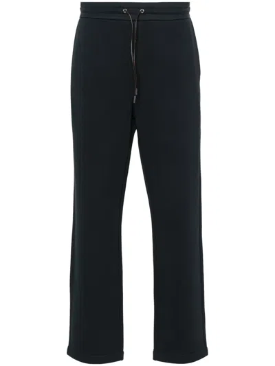 Moncler Logo-appliqué Track Pants In Blue