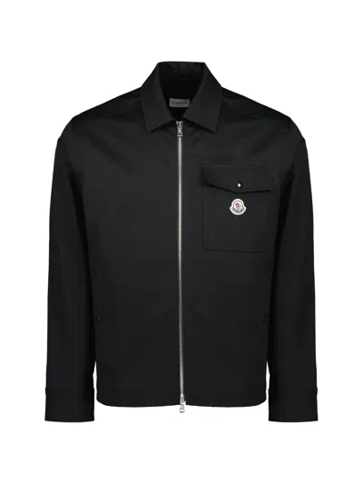 Moncler Shirt Jacket Puffer Jackets Black