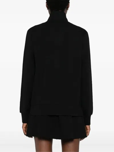 Moncler Logo-appliqué Zipped Jacket In Black