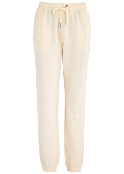 Moncler Logo-appliquéd Cotton Sweatpants In White