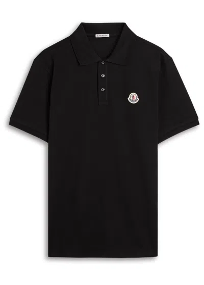 MONCLER MONCLER LOGO-APPLIQUÉD PIQUÉ COTTON POLO SHIRT