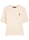 Moncler Grenoble White Cotton Clothing Tshirt In Neutral