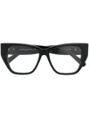 Moncler Logo-arm Detail Glasses In Schwarz