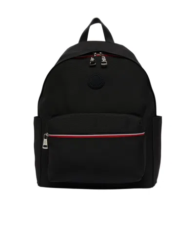 Moncler Logo Backpack In Black