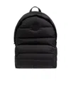 Moncler Pierrick Logo Patch Padded Backpack In Black