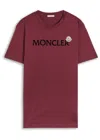 Moncler Mens Miscellaneous Flocked-logo Badge Short-sleeve Cotton-jersey T-shirt Xxl In Red