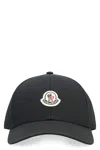 Moncler Baseball Hat With Patch In Black