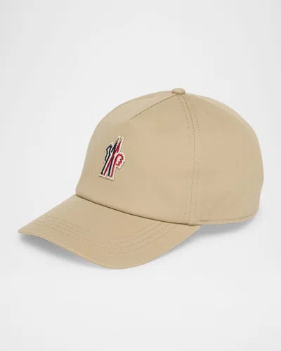 Moncler Logo Baseball Cap In Gray