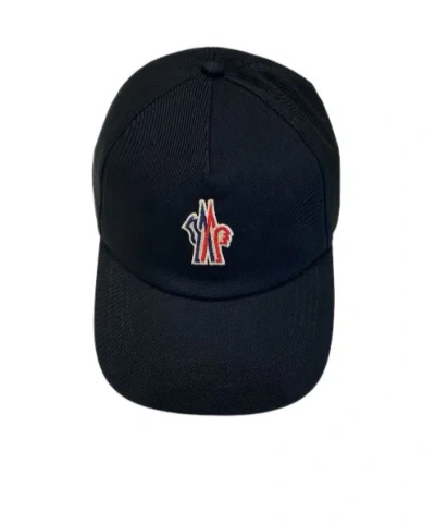 Moncler Logo Baseball Cap In Black