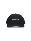 Moncler Logo Baseball Cap In Black