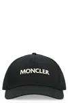 Moncler Logo Embroidery Cap In Black