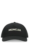 Moncler Logo Embroidery Cap In Black
