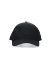 Moncler Black Baseball Cap With Logo Patch In Black