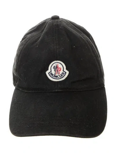 Pre-owned Moncler Logo Baseball Cap In Black