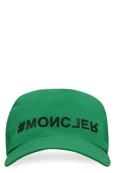 Moncler Logo Baseball Cap In Green
