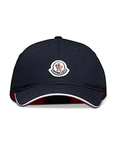 Moncler Logo Baseball Cap In Navy