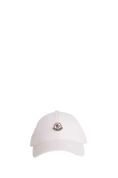 Moncler Logo Baseball Cap In White