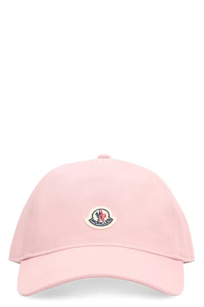 Moncler 标贴棒球帽 In Pink