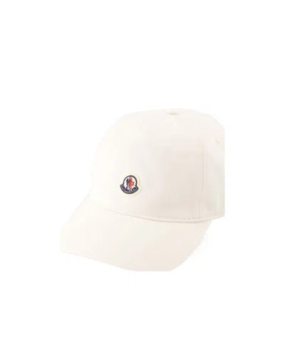 Moncler Logo Baseball Cap In White