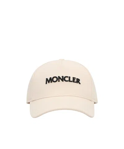 Moncler Logo Baseball Cap In Neutral