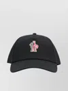 Moncler Logo Baseball Cap With Adjustable Size In Black