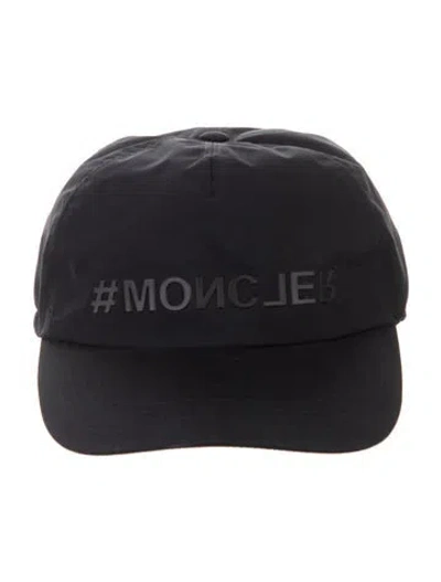 Pre-owned Moncler Logo Baseball Hat In Black