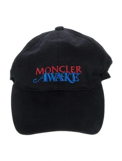 Pre-owned Moncler Logo Baseball Hat In Black