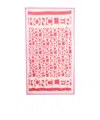 Moncler Logo Beach Towel In Pink