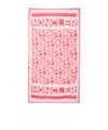 Moncler Logo Beach Towel In Pink