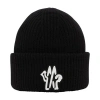 Moncler Logo Beanie In Black