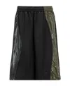 Moncler Man Bermuda Shorts Man Green Bermuda Shorts In Black