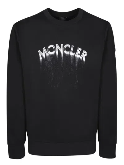 Moncler Logo Black Sweatshirt In Default Title