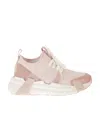 Moncler Lunarove Panelled Sneakers In Pink