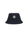 Moncler Logo Bucket Hat In Black  