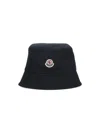 Moncler Bucket Hat With Cotton Lining In Black
